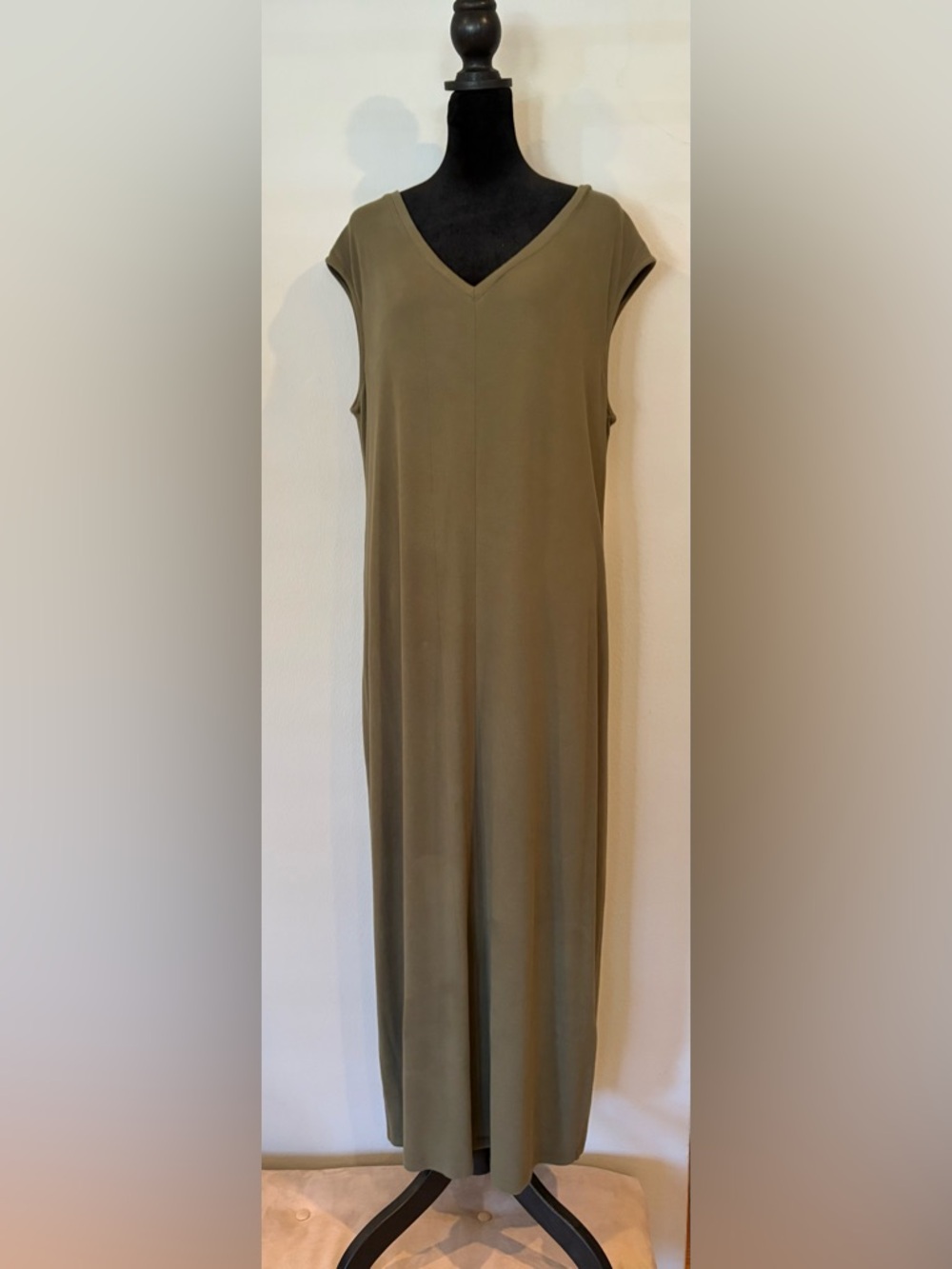 Philosophy Olive Green Sleeveless Midi Dress, XL